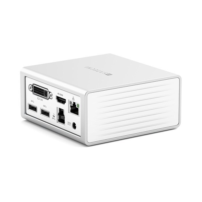 Satechi Aluminum Mini Universal Docking Station with Dual Video Outputs for Windows 10, 8.1, 8 & 7 (4K HDMI and... N5