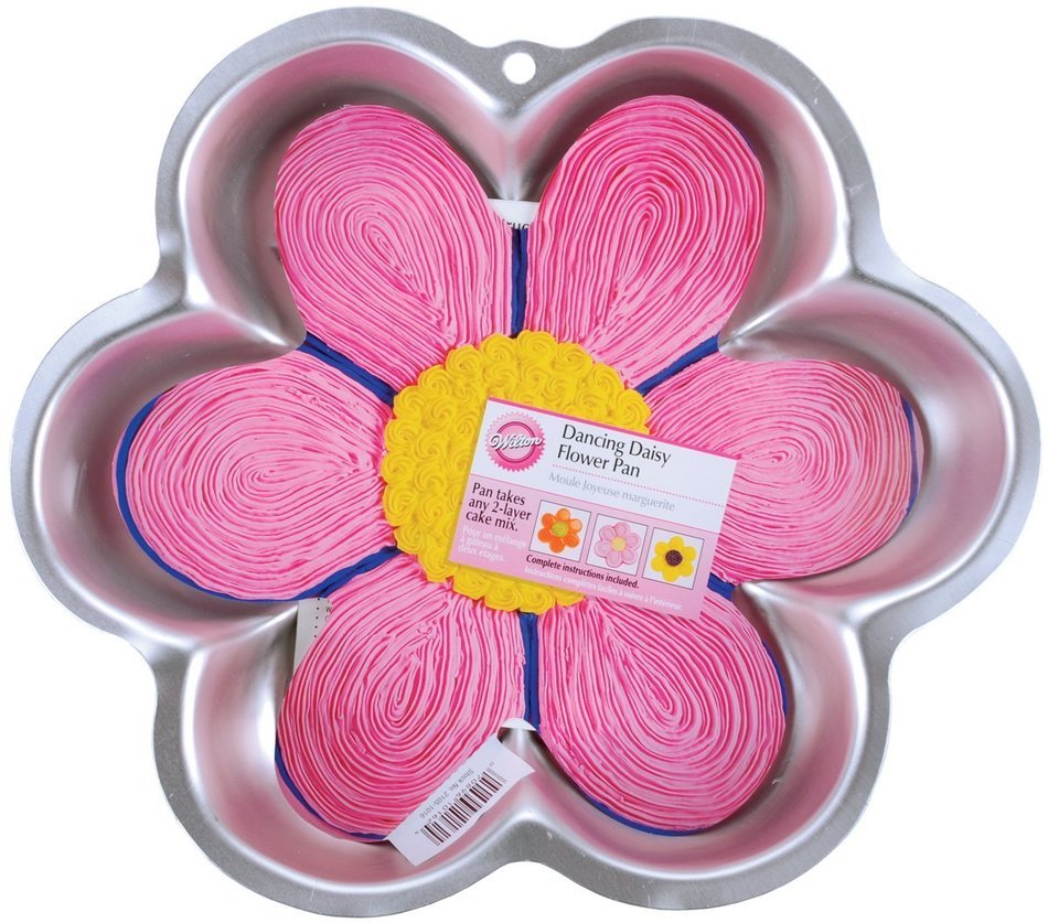 Brand New Novelty Cake Pan-Dancing Daisy 12""X12""X2"" Brand New