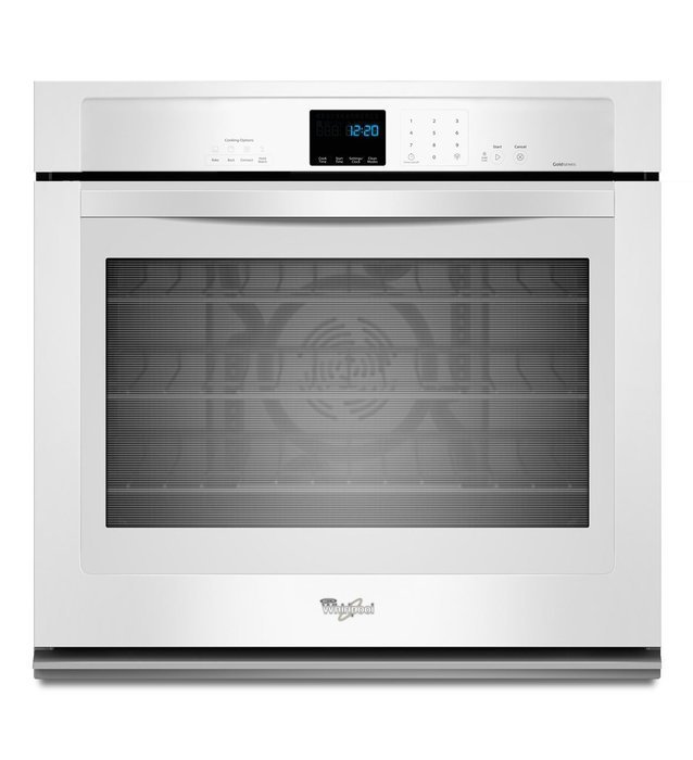 Whirlpool WOS92EC7AB 27" Black Electric Single Wall Oven - Convection