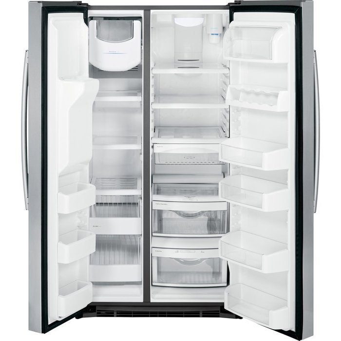GE GSE25HSHSS 25.4 Cu. Ft. Stainless Steel Side-By-Side Refrigerator - Energy Star