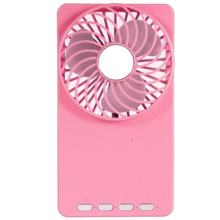 ELEGIANT Hand-held USB Rechargable 3 Speeds Portable Mini USB Summer Cooling Fan Personal Pocket Fan blue N27