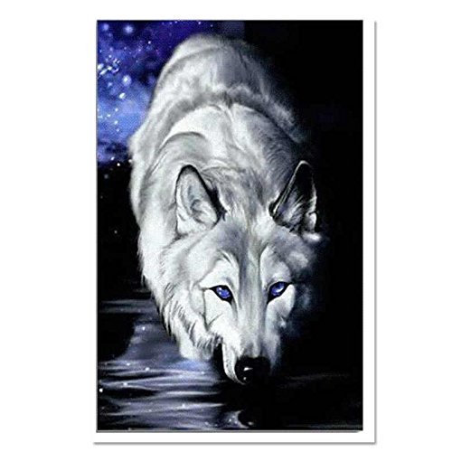 EverTrust(TM) New Hot 5d Diamond Painting Animals Wolf Three Dimensional Full Square Pastoral Design Resin Particles...