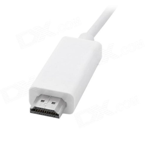 1080P 30 Pin Dock Male to HDMI Male Adapter Cable For iPhone Ipad Itouch- White N4