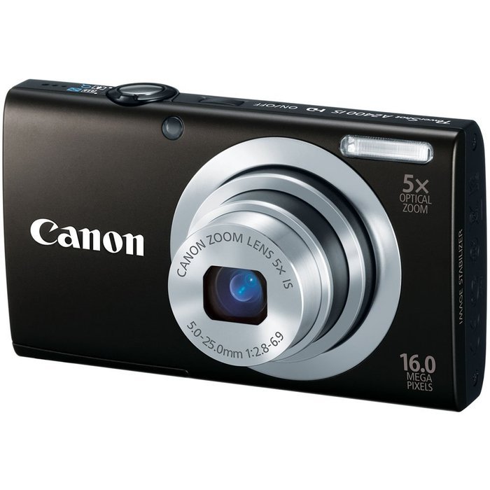 Canon PowerShot A2400 IS 16.0 MP Digital Camera with 5x Optical Image Stabilized Zoom 28mm Wide-Angle Lens with... N4