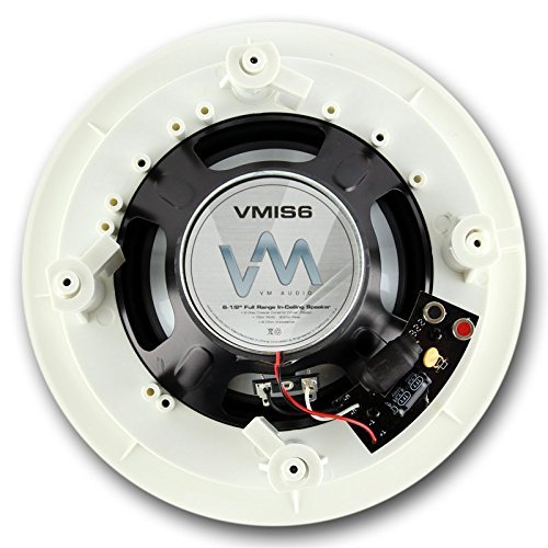 VM Audio 6.5-Inch 350-Watt 2-Way In Ceiling/Wall Surround Home Speakers, 8 N4