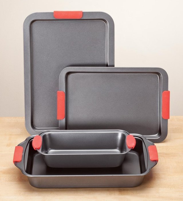 Cook's Essentials Baking Set with Red Silicone Handle by HSK N2