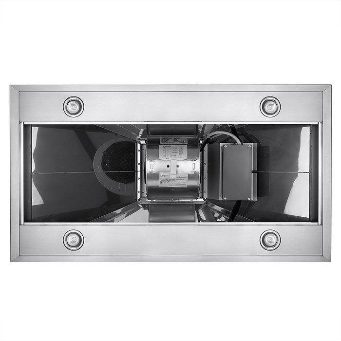 AKDY 48" Island Mount Stainless Steel Touch Screen Timer Display Light Powerful Motor Kitchen Cooking Range Hood