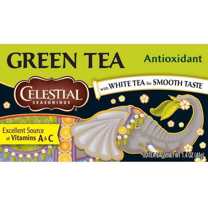 Celestial Seasonings Decaf Mint Green Tea, 20 Count (Pack of 6) N78