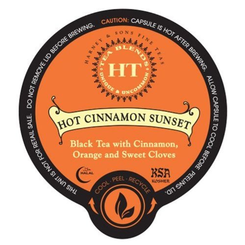 Harney and Sons Hot Cinnamon Sunset Tea, 16 Count
