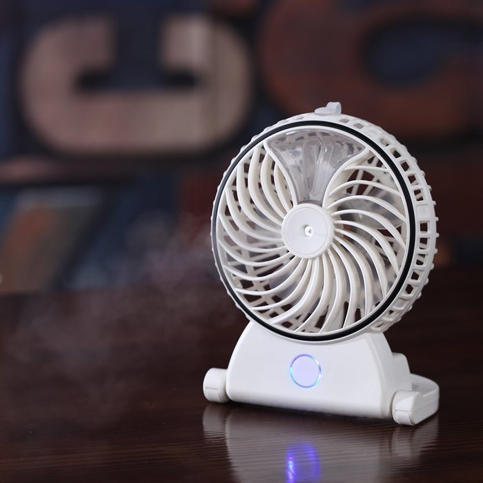 Comsmart Mini Desk Fan Handheld USB Misting Cooling Fan with Humidifier Rechargeable Battery for Home Office and... N4