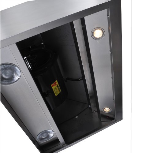 CAVALIERE 42" Under Cabinet / Wall Mounted Stainless Steel Kitchen Range Hood w/Remote Control AP238-PS81-42