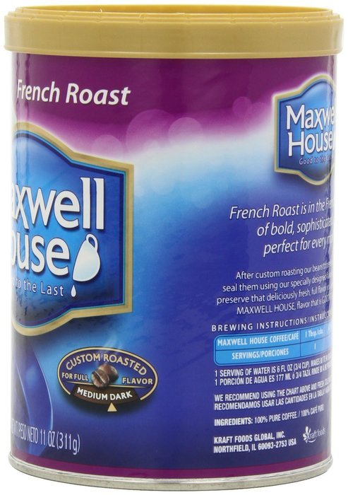 Maxwell House Ground Coffee Canister, Wake Up Roast, 30.65 Ounce N77