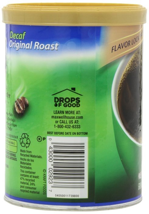 Maxwell House Ground Coffee Canister, Wake Up Roast, 30.65 Ounce N79