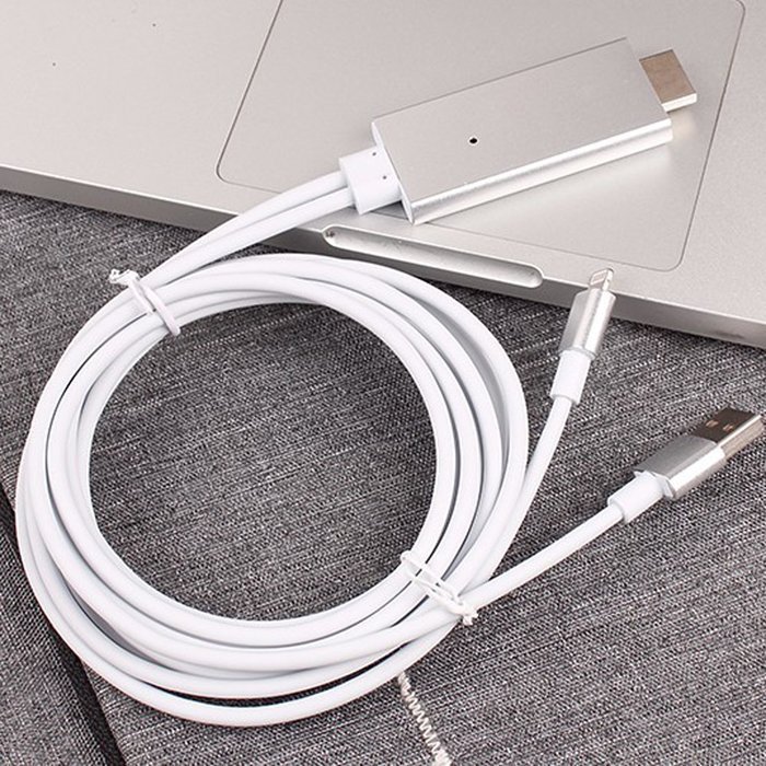 1080P iPhone Lightning 8 Pin to HDMI Cable Connector,BAIVON 6.5 Feet HD High Speed HDTV Converter Adapter with... N3