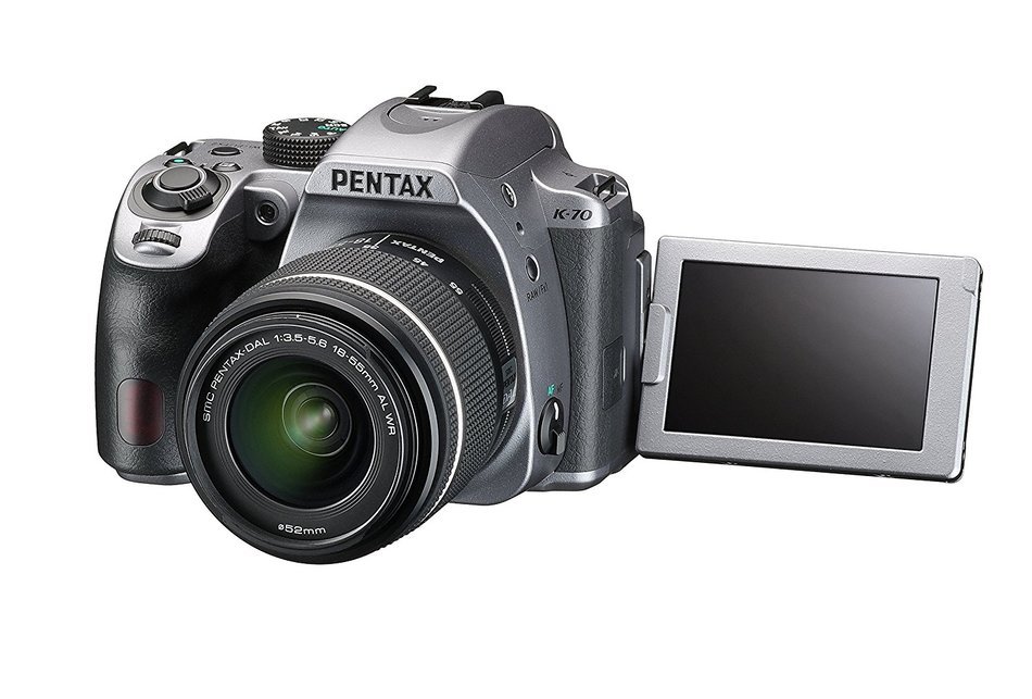 Pentax K-70 Weather-Sealed DSLR Camera With 18-135mm Lens (Silver) N7 ...