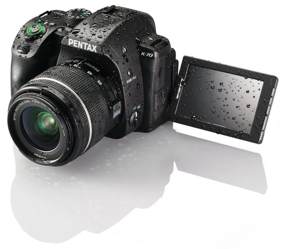 Pentax K-70 Weather-Sealed DSLR Camera with 18-135mm Lens (Silver) N8
