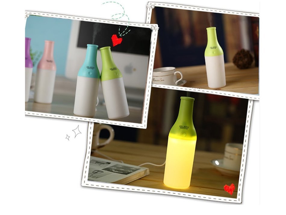 Life Taste 180ml Portable Cool Mist Humidifier/Diffuser Essential Oil Diffuser for Aromatherapy with Auto Shut-Off... N12