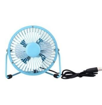 Alytimes 6 Inch Mini USB Fan With Aluminium Blades, 360 Degree Rotatable Small Table Fan with 3 Anti-vibration... N5