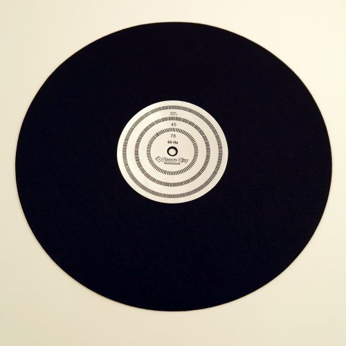Sleeve City Anti-Static Turntable Mat with Strobe Pattern (60 Hz)
