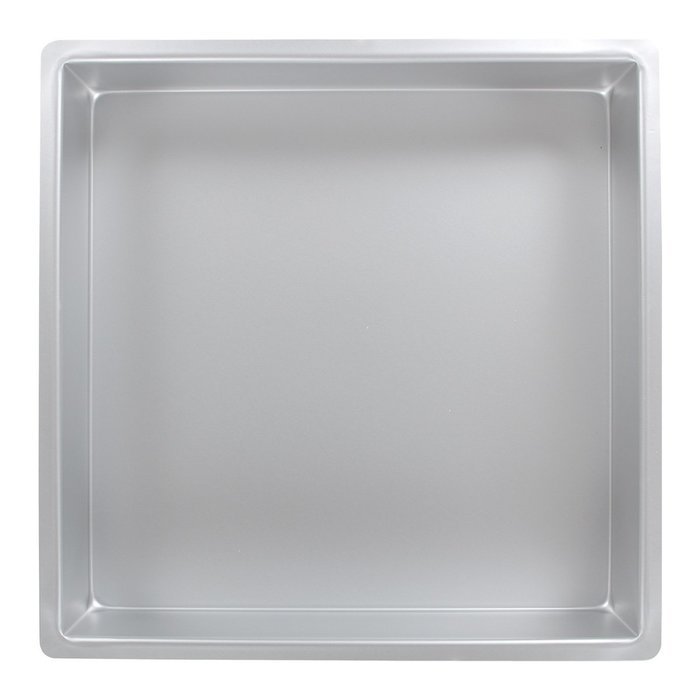 Little Venice Cake Square Professional Grade Anodized Cake Tin, 14 by 3-Inch