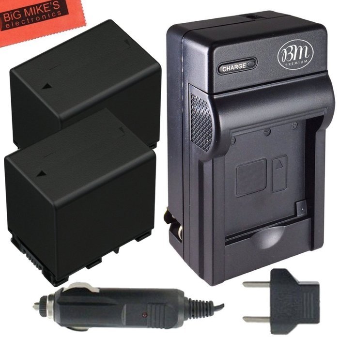 Pack of 2 BN-VG138 Batteries for JVC Everio GZ-E10 GZ-E100 GZ-E200 GZ-E300 GZ-E505B GZ-E515B GZ-EX250 GZ-EX310... N2
