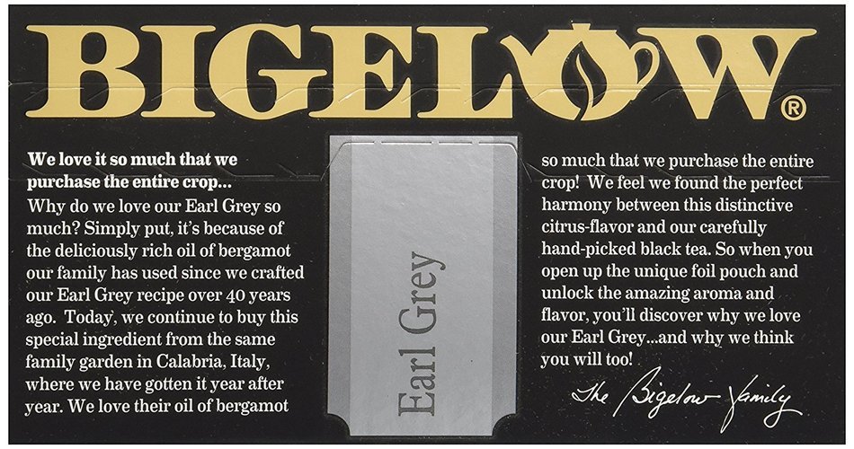Bigelow Earl Grey Tea Bags - 40 ct N5