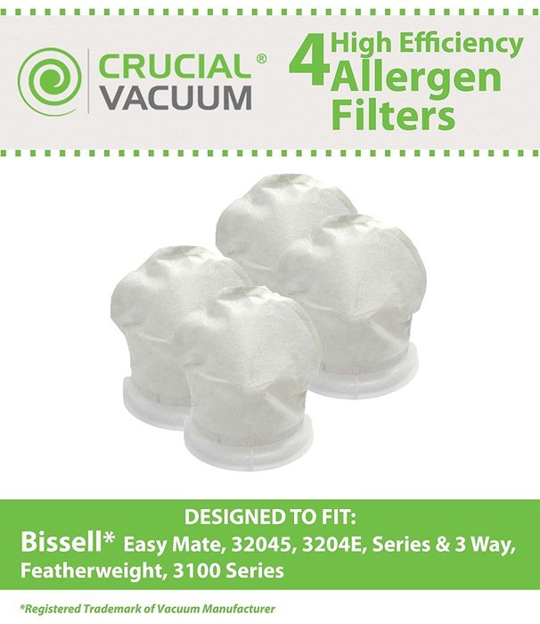 4 Bissell Featherweight Replacement Filters Designed To Fit Bissell Featherweight Vacuum Cleaners, Compare to... N2