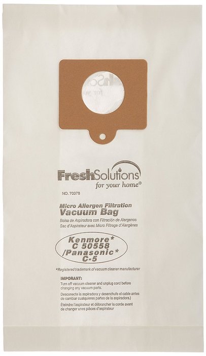 Fresh Solutions 70378 Kenmore C 50558 Canister Micro Filtration Vacuum Bags, Qty 3 N2