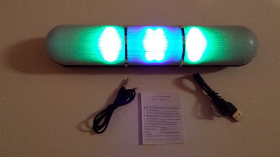 BLUETOOTH SPEAKER, LED LIGHTS, 6W