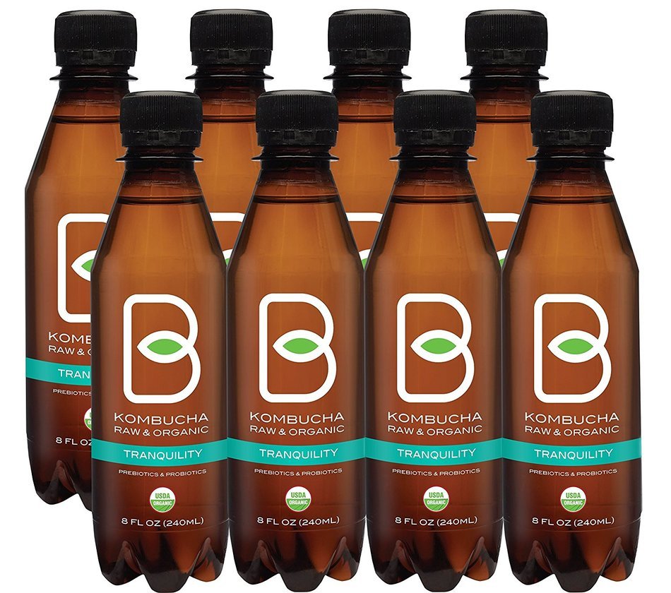 B-tea Kombucha Raw Organic Tea, Only 2g of Sugar, Probiotics and Prebiotic, Promotes Healthy Weight Loss, Kosher... N7