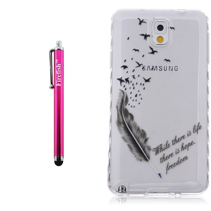 Note 4 Case, Firefish Durable Soft TPU Back Case [Soft-Flex] Drop Protection Scratch-Resistant Cover Skin Protective... N36