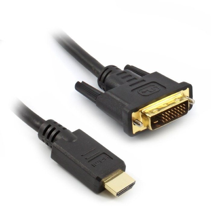 BuyCheapCables® HDMI to DVI Cable 30Ft Gold Plated Dual Link DVI-D 24k ...