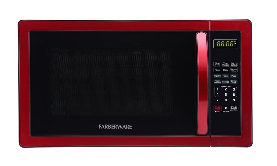 Farberware FMWO11AHTBKB Classic 1000W Microwave Oven, 1.1 cu. ft., Stainless Steel N2
