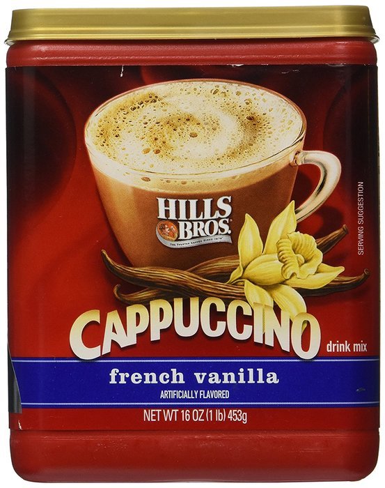 Hills Bros French Vanilla Cappuccino Drink Mix 1LB 3-pack
