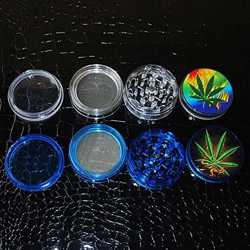 New 2" Leaf Herbal Herb Tobacco Grinder Smoke Spice Crusher Hand Muller 4 Layer N4