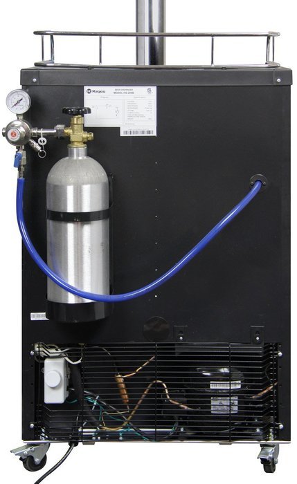 Kegco Full-Size Digital Homebrew Kegerator Triple Faucet Ball Lock Keg Dispenser Stainless N2