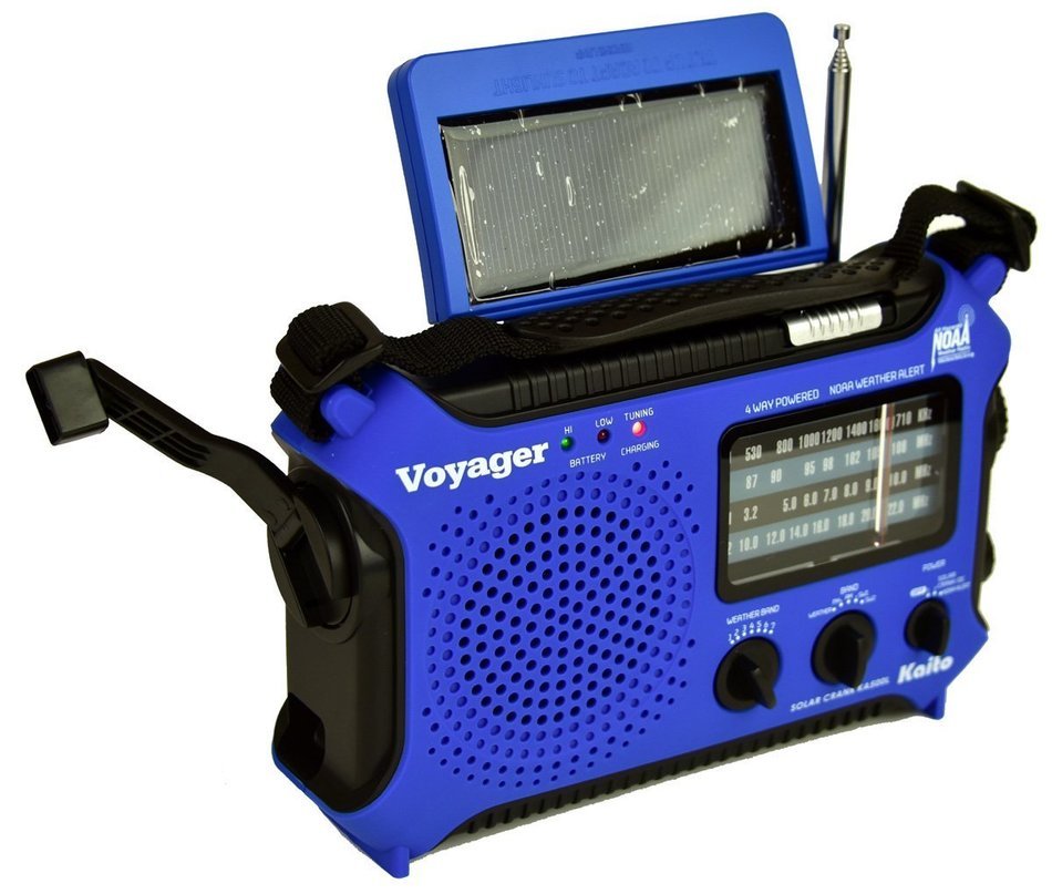 Kaito KA500L 4-Way Powered Emergency AM/FM/SW NOAA Weather Alert Radio with Solar,Dynamo Crank,Flashlight and... N12