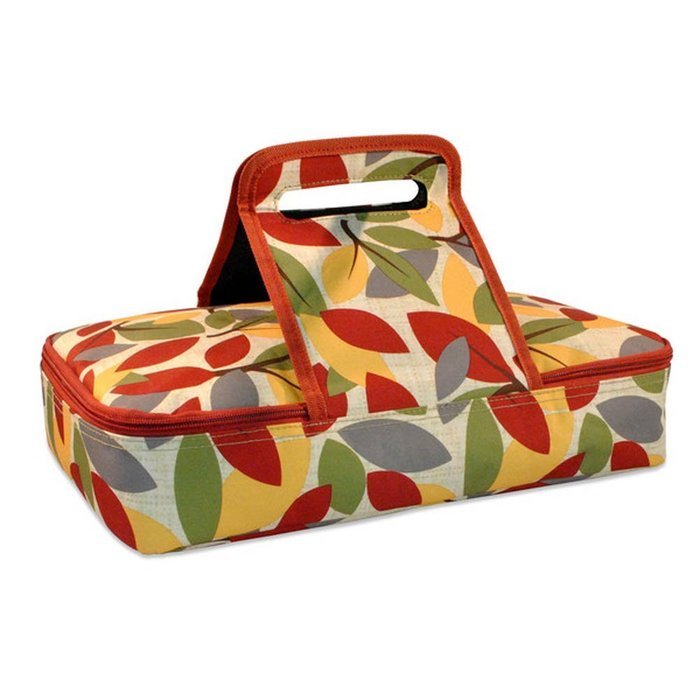 Design Imports Insulated Harvest Leaf Casserole Carrier