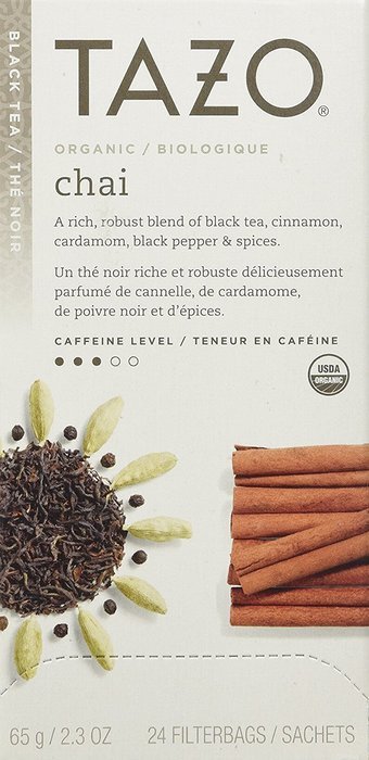 Tazo Tazo Chai Filter Bag Tea, 24-Count Packages (Pack of 6) N10
