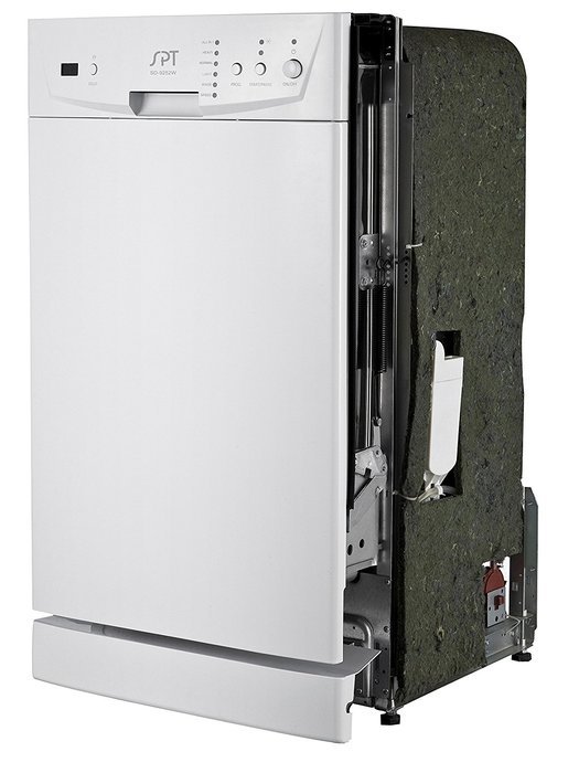 SPT SD-9252W Energy Star 18" Built-In Dishwasher, White