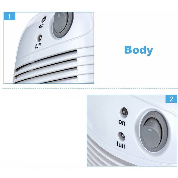 Wenkoni Mini Dehumidifiers Perfect for Smaller Room, Basements, Kitchen, Wardrobe, Car, Garage,(White) N6