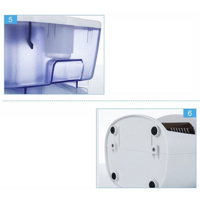 Wenkoni Mini Dehumidifiers Perfect for Smaller Room, Basements, Kitchen, Wardrobe, Car, Garage,(White) N7