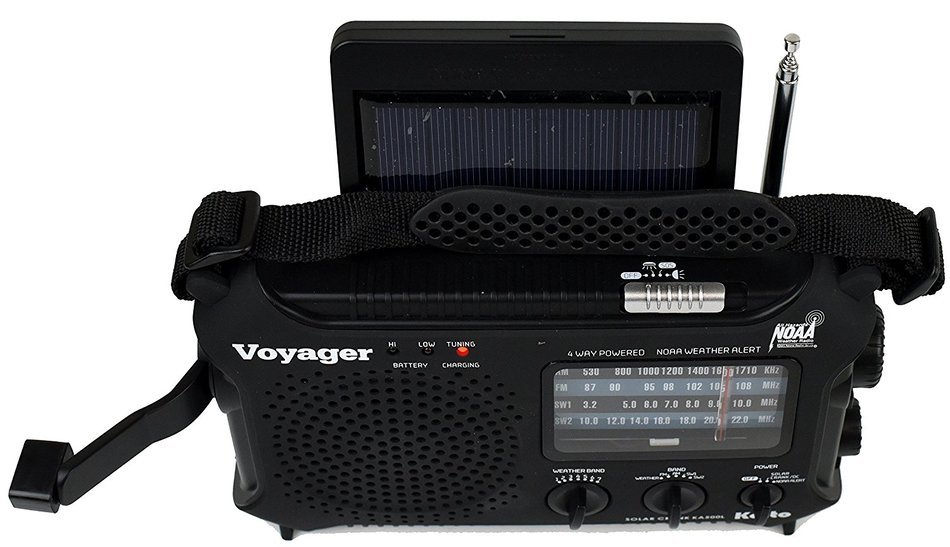 Kaito KA500L 4-Way Powered Emergency AM/FM/SW NOAA Weather Alert Radio with Solar,Dynamo Crank,Flashlight and... N26