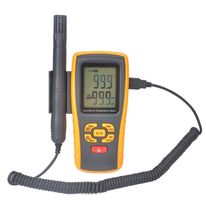 RZ Professional LCD Humidity & Temperature Thermometer Meter Gauge Range: -10C ~ 50C (14F ~ 122F) 5~98%RH, with...