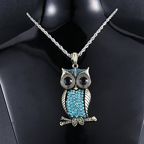 Retro Silver Jewelry Dragonfly Pendant Crystal Sweater Chain Necklace Xmas Gifts N3