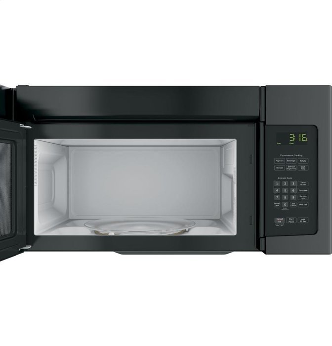 GE JNM3163DJBB 1.6 Cu. Ft. Black Over-the-Range Microwave