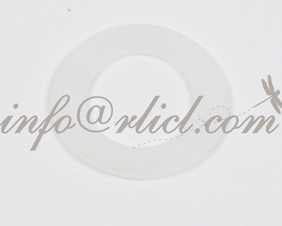 5pcs/Lot ,White Flat Silicone Washer, ID 21mm; OD 31mm; Thickness 3mm, Weldless, Food Grade
