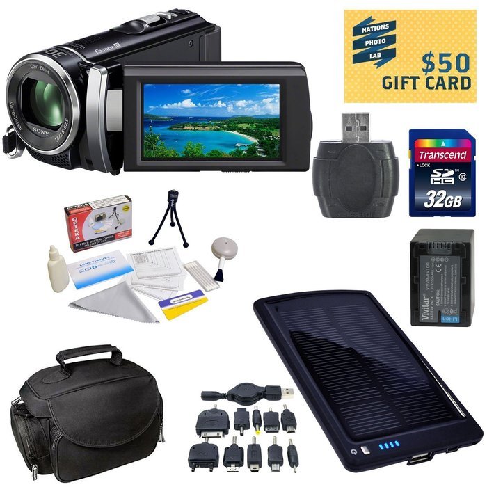 Sony HDR-PJ210 Digital HD Camcorder with Ultimate Accessory Kit - Includes 32GB High-Speed SDHC Memory Card +...