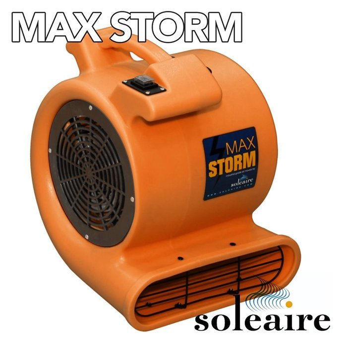 Max Storm Purple 2550 CFM Durable Lightweight Carpet Drying Fan Blower Air Mover Draw Low Amps Move Large Volumes... N7