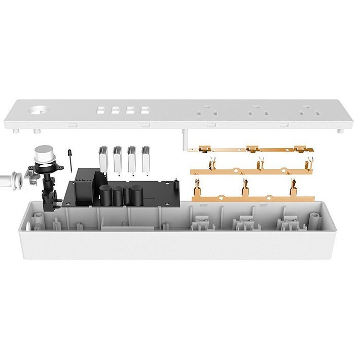 ON 3 AC Outlet Surge Protector Power Strip with 4 USB Charging Station, USB 3.1A Max Output with Level 6 Efficiency... N5